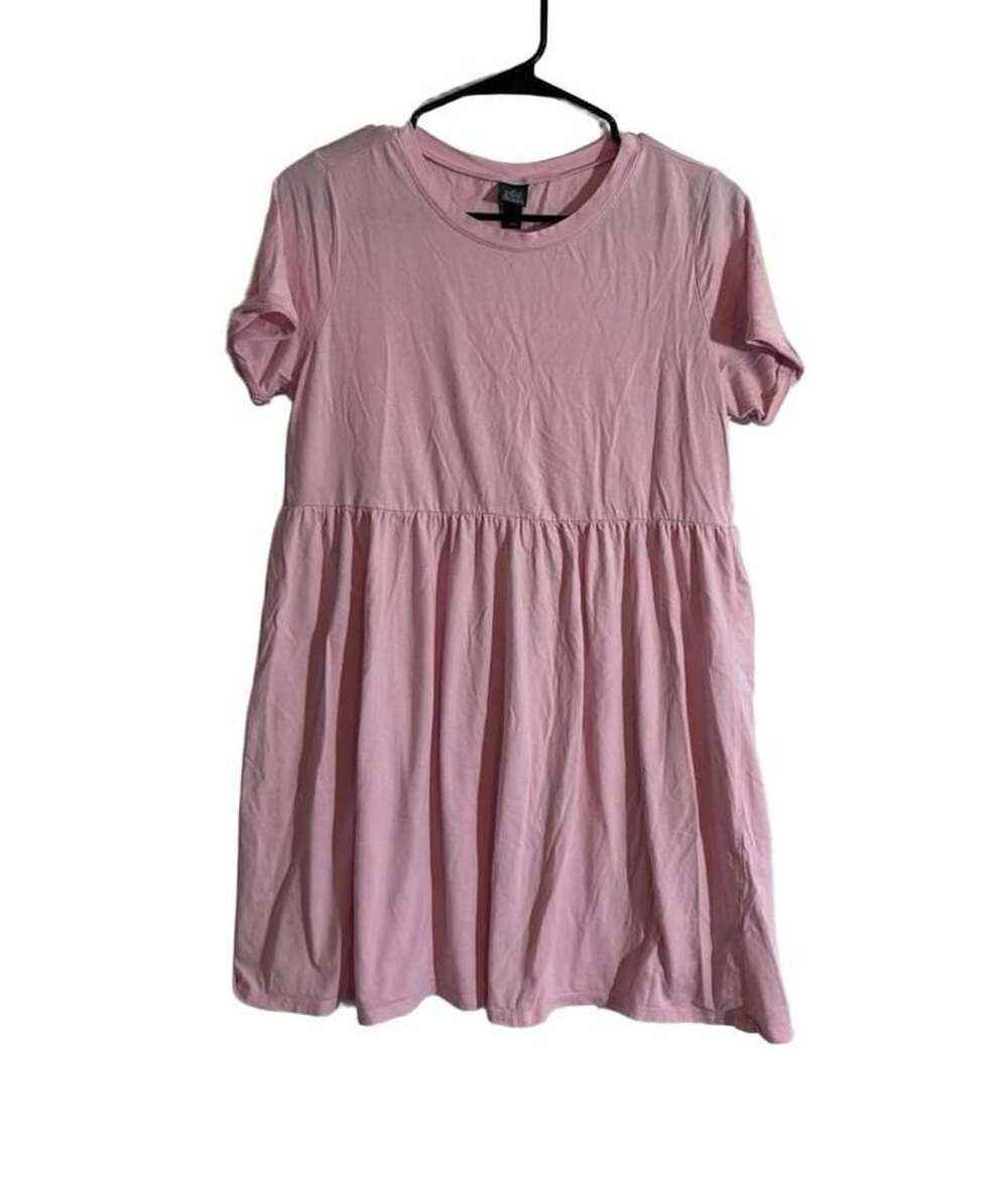 Wild Fable Pink Short Sleeve Babydoll Mini Dress
